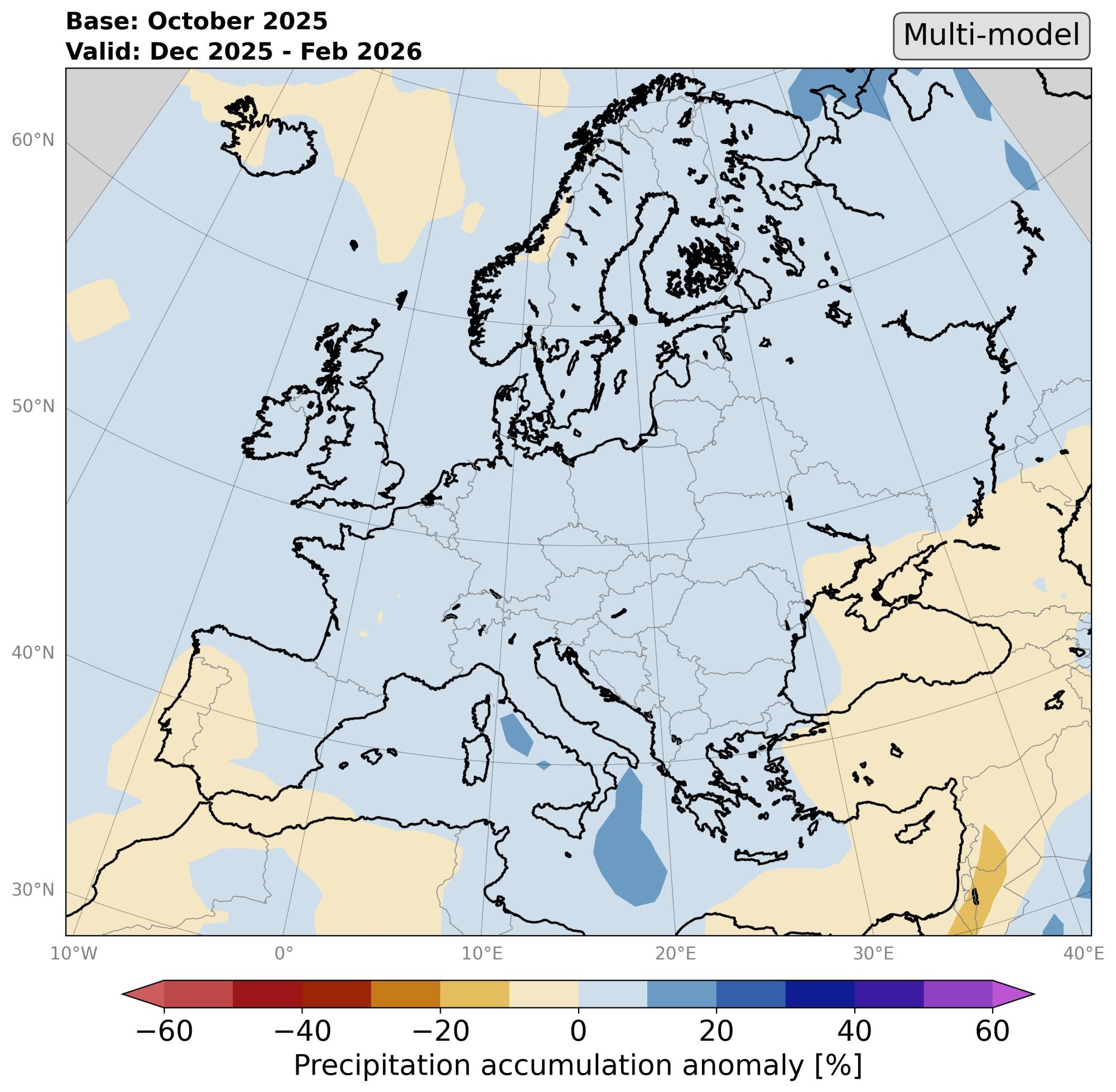 Climate outlook for the upcoming winter in Europe, precipitation.jpg